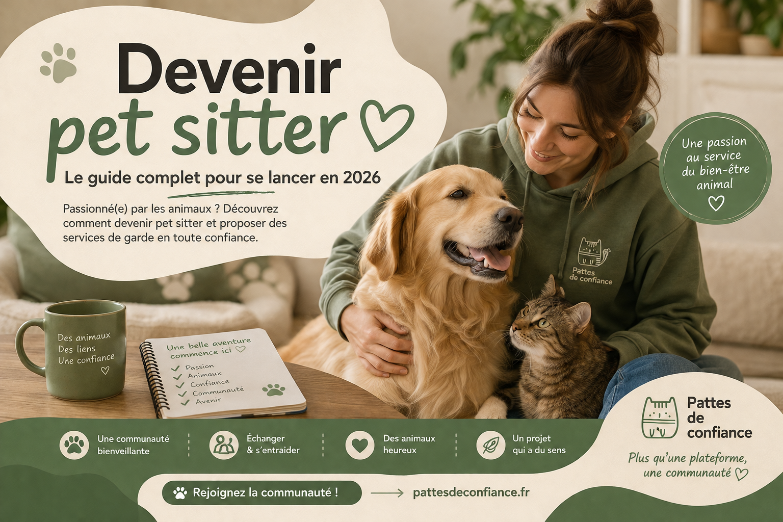Devenir pet sitter : le guide complet pour se lancer en 2026